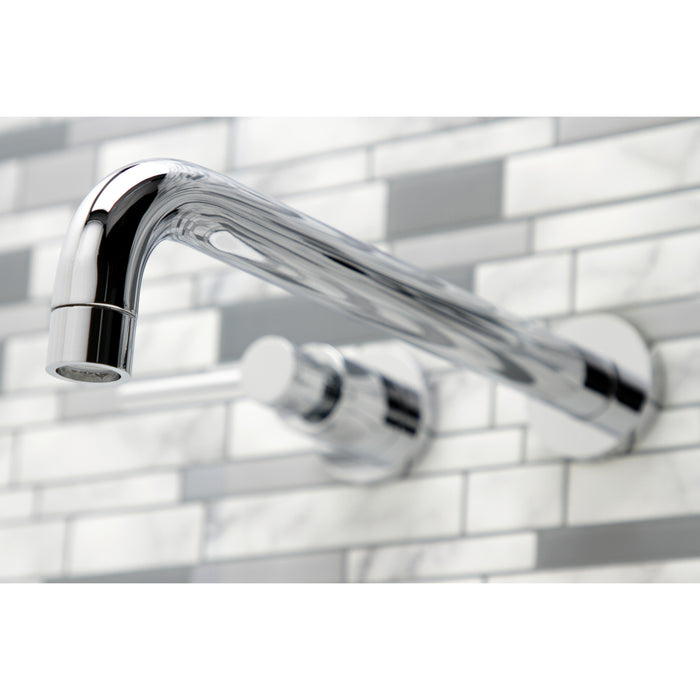 Kingston Sona KS8051DL - Concord Two-Handle 3-Hole Wall Mount Roman Tub Faucet, Polished Chrome