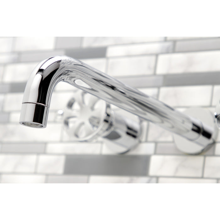 Belknap KS8051RX Two-Handle 3-Hole Wall Mount Roman Tub Faucet, Polished Chrome