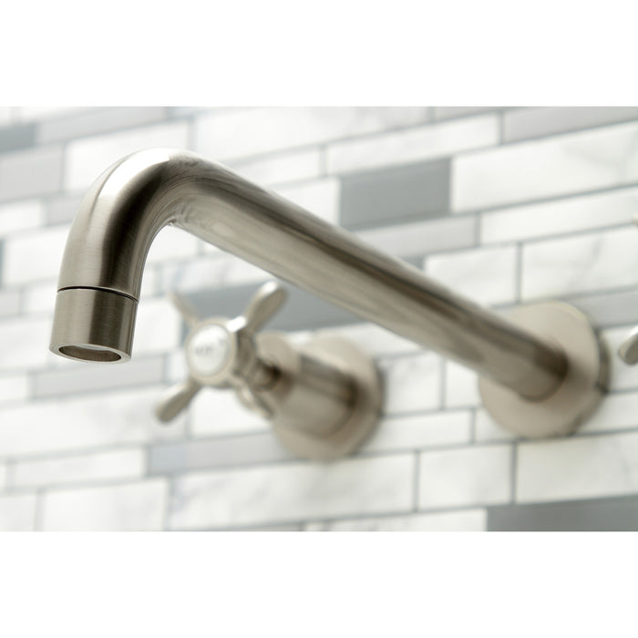 Essex KS8058BEX Two-Handle 3-Hole Wall Mount Roman Tub Faucet, Brushed Nickel