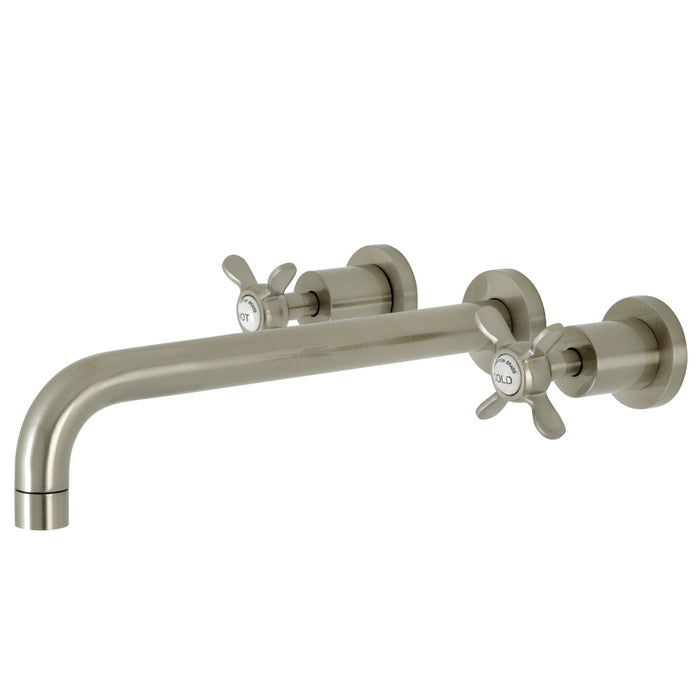 Essex KS8058BEX Two-Handle 3-Hole Wall Mount Roman Tub Faucet, Brushed Nickel