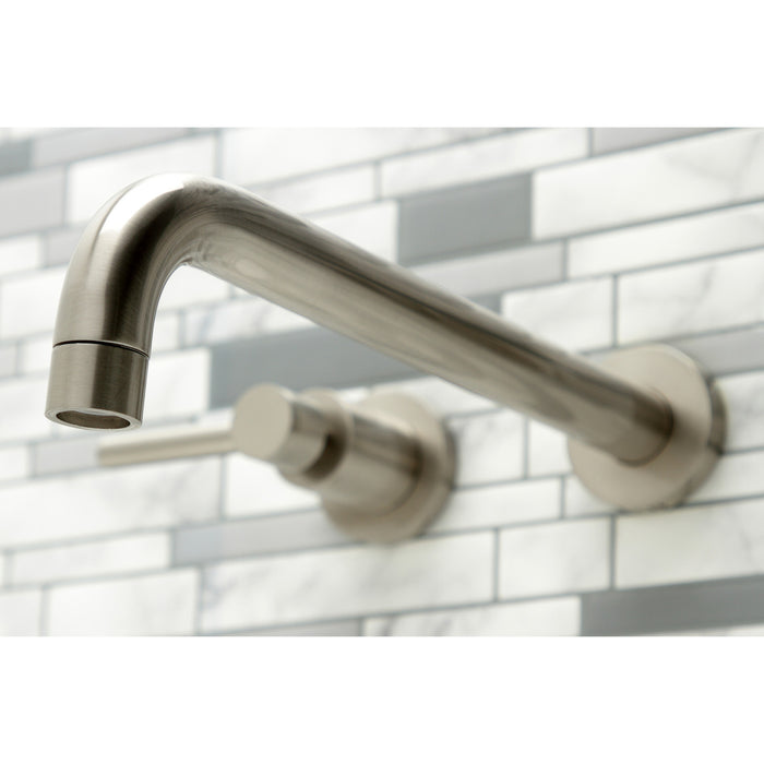 Concord KS8058DL Two-Handle 3-Hole Wall Mount Roman Tub Faucet, Brushed Nickel
