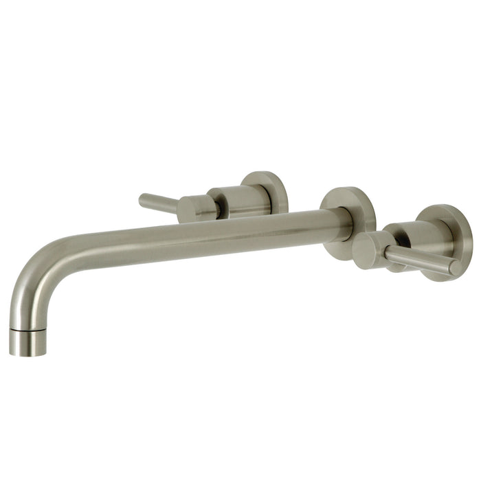 Concord KS8058DL Two-Handle 3-Hole Wall Mount Roman Tub Faucet, Brushed Nickel
