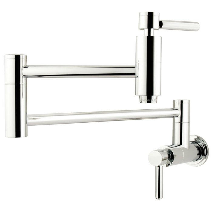 Concord KS8101DL Two-Handle 1-Hole Wall Mount Pot Filler, Polished Chrome