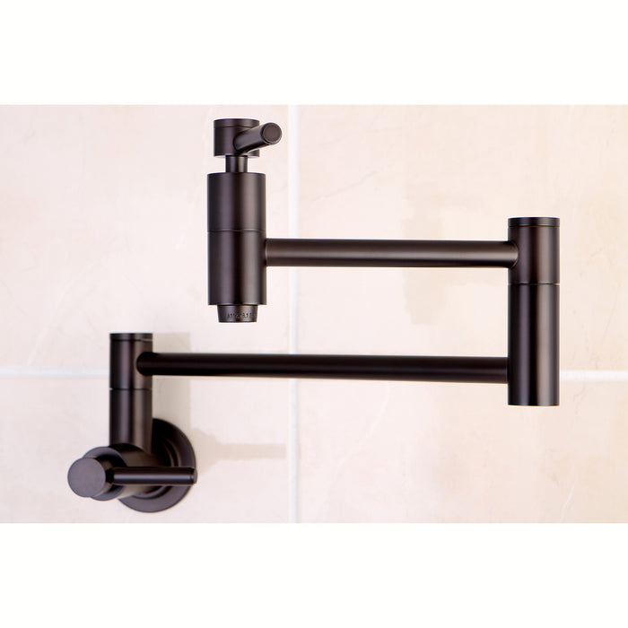 Concord KS8105DL Two-Handle 1-Hole Wall Mount Pot Filler, Oil Rubbed Bronze