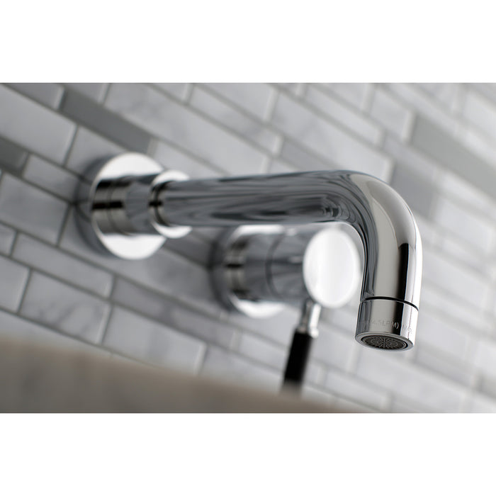 Kaiser KS8111DKL Single-Handle 2-Hole Wall Mount Bathroom Faucet, Polished Chrome