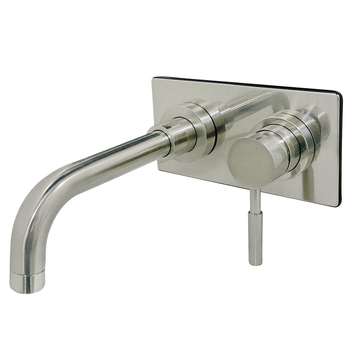 Concord KS8118DL Single-Handle 2-Hole Wall Mount Bathroom Faucet, Brushed Nickel