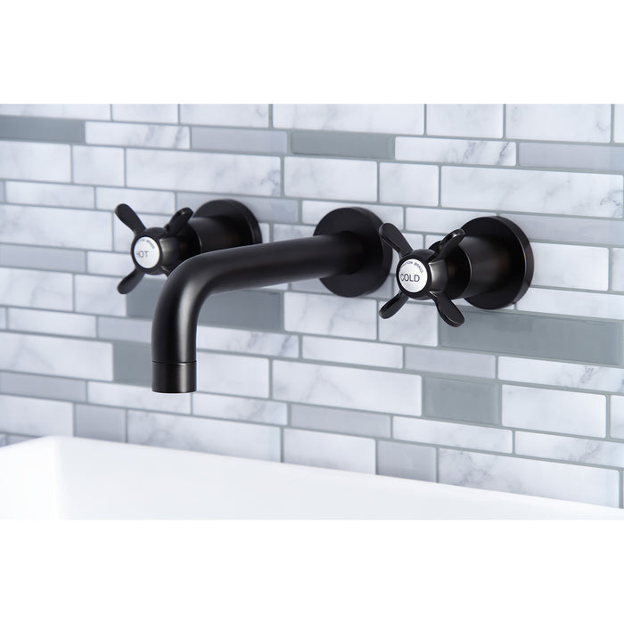 Essex KS8125BEX Two-Handle 3-Hole Wall Mount Bathroom Faucet, Oil Rubbed Bronze