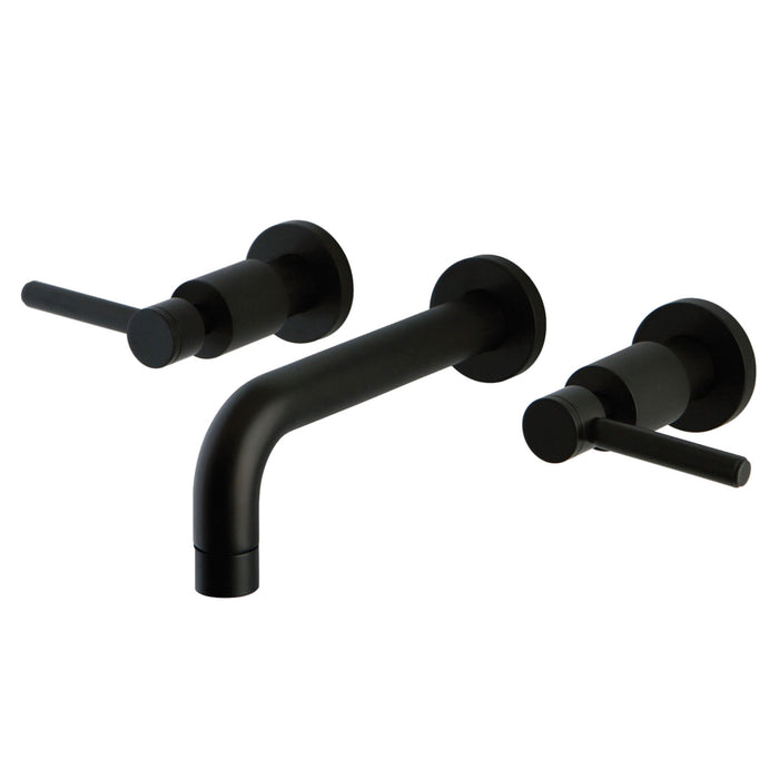 Concord KS8125DL Two-Handle 3-Hole Wall Mount Bathroom Faucet, Oil Rubbed Bronze