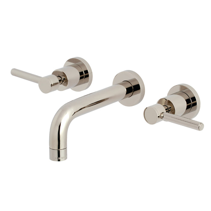 Concord KS8126DL Two-Handle 3-Hole Wall Mount Bathroom Faucet, Polished Nickel