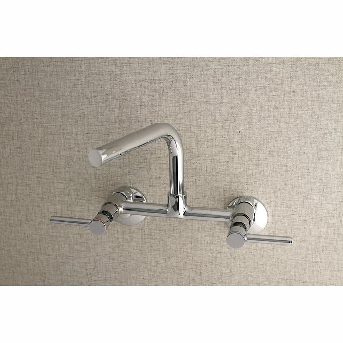 Concord KS812C Two-Handle 2-Hole Wall Mount Kitchen Faucet, Polished Chrome