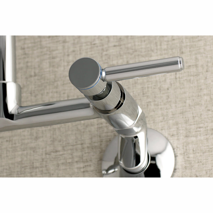 Concord KS812C Two-Handle 2-Hole Wall Mount Kitchen Faucet, Polished Chrome