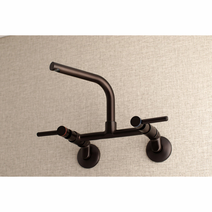 Concord KS812ORB Two-Handle 2-Hole Wall Mount Kitchen Faucet, Oil Rubbed Bronze
