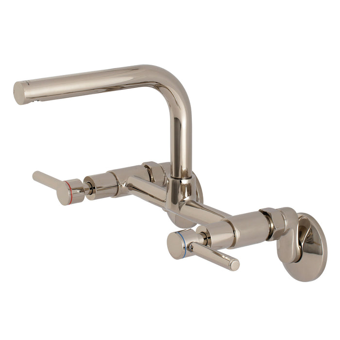 Concord KS812PN Two-Handle 2-Hole Wall Mount Kitchen Faucet, Polished Nickel