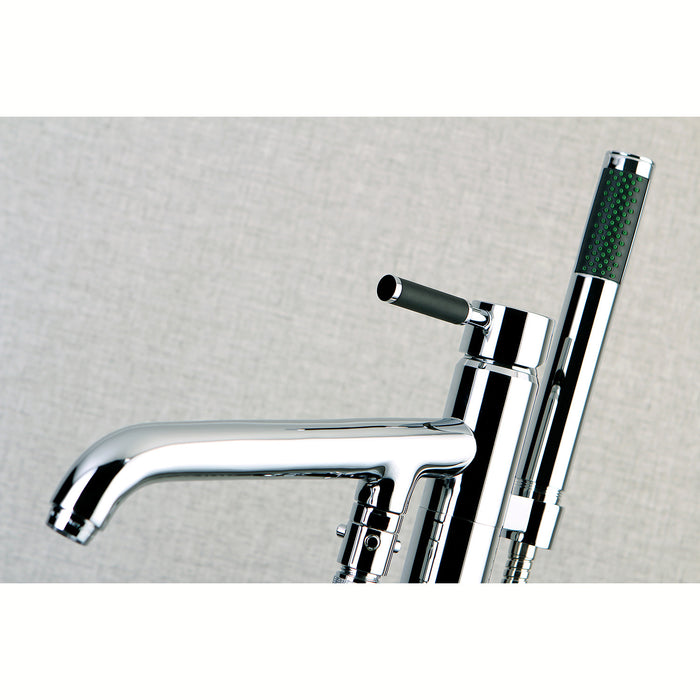 Kaiser KS8131DKL Single-Handle 1-Hole Freestanding Tub Faucet with Hand Shower, Polished Chrome