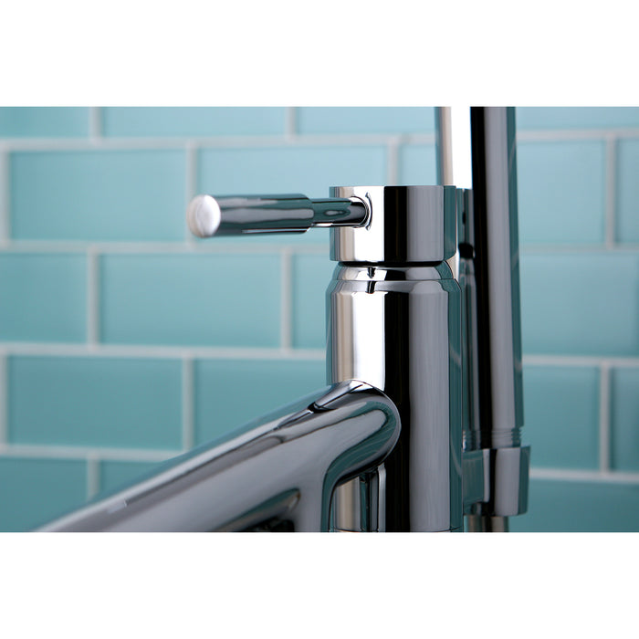 Concord KS8131DL Single-Handle 1-Hole Freestanding Tub Faucet with Hand Shower, Polished Chrome