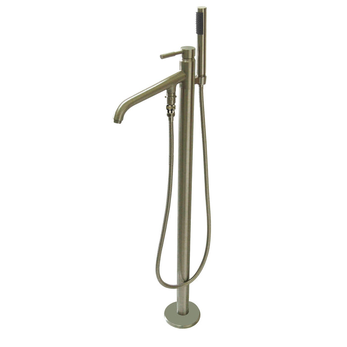 Concord KS8138DL Single-Handle 1-Hole Freestanding Tub Faucet with Hand Shower, Brushed Nickel