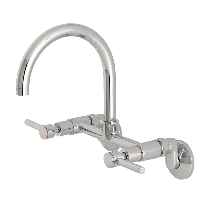 Concord KS814C Two-Handle 2-Hole Wall Mount Kitchen Faucet, Polished Chrome