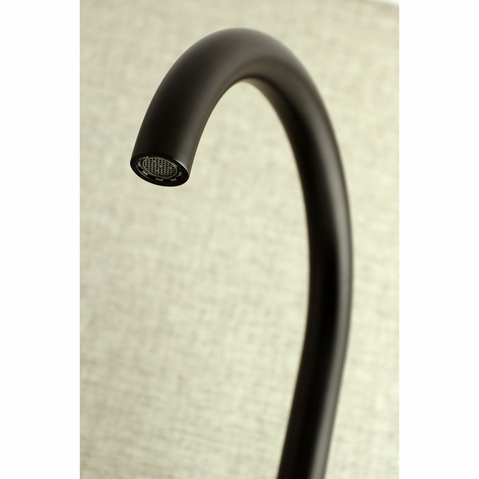 Concord KS814MB Two-Handle 2-Hole Wall Mount Kitchen Faucet, Matte Black
