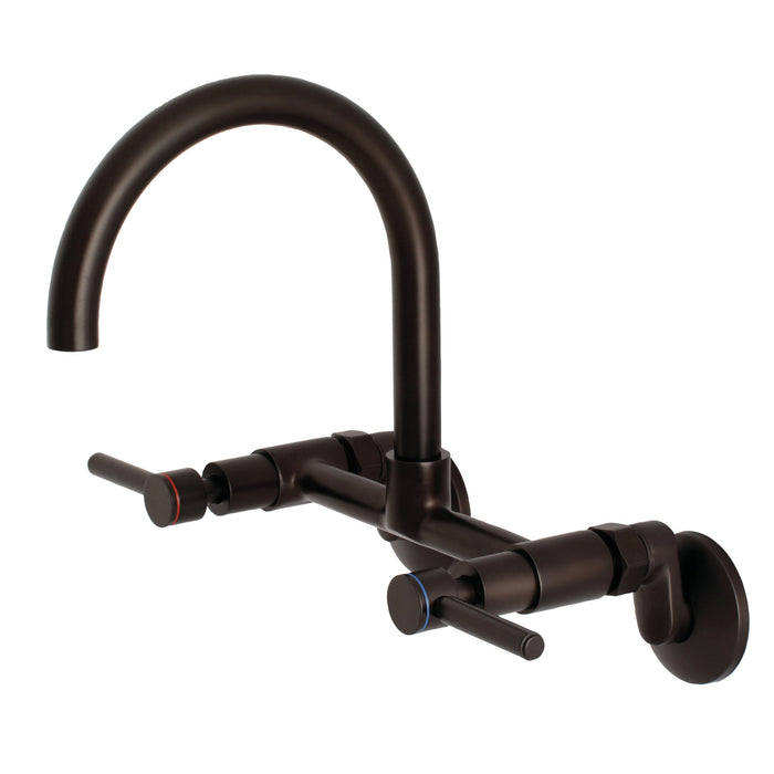 Concord KS814ORB Two-Handle 2-Hole Wall Mount Kitchen Faucet, Oil Rubbed Bronze