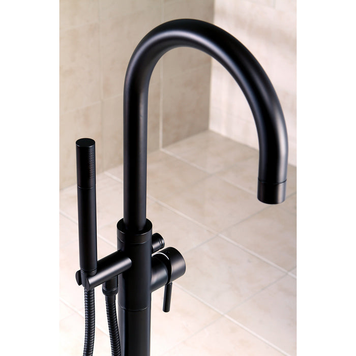 Concord KS8155DL Single-Handle 1-Hole Freestanding Tub Faucet with Hand Shower, Oil Rubbed Bronze