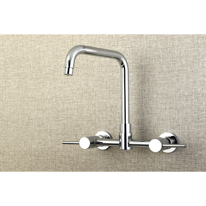 Concord KS8161DL Two-Handle 2-Hole Wall Mount Kitchen Faucet, Polished Chrome