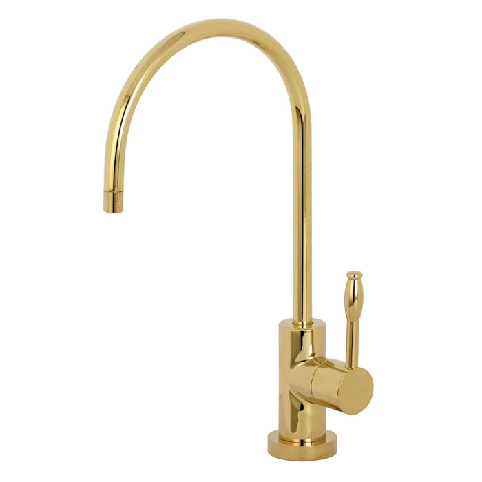 Nustudio KS8192NKL Single-Handle 1-Hole Deck Mount Water Filtration Faucet, Polished Brass