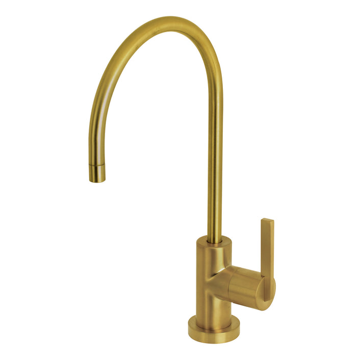 Continental KS8197CTL Single-Handle 1-Hole Deck Mount Water Filtration Faucet, Brushed Brass