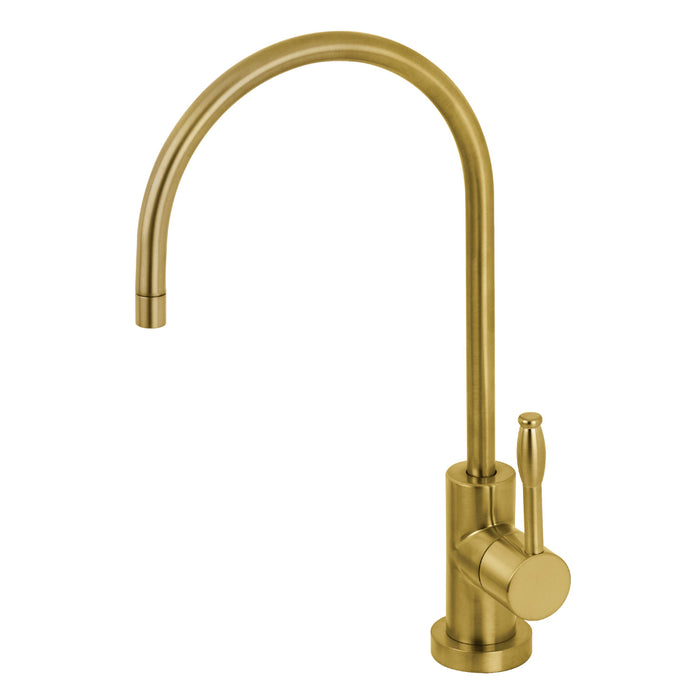 Nustudio KS8197NKL Single-Handle 1-Hole Deck Mount Water Filtration Faucet, Brushed Brass