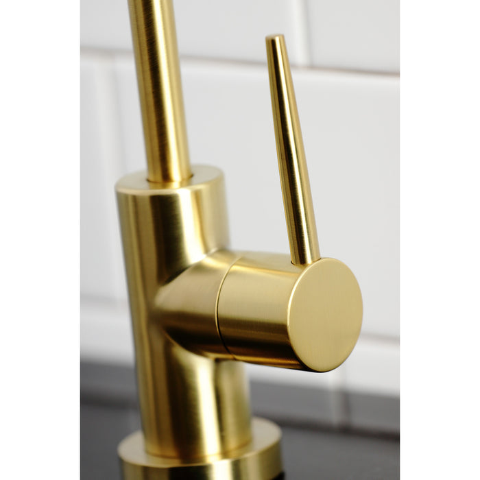 New York KS8197NYL Single-Handle 1-Hole Deck Mount Water Filtration Faucet, Brushed Brass