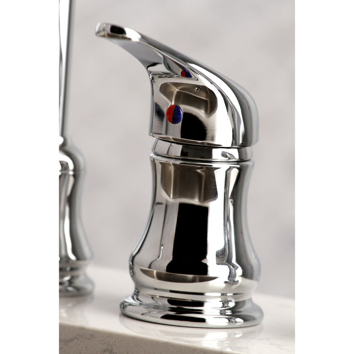 KS821CSP Single-Handle 3-Hole Deck Mount Widespread Kitchen Faucet, Polished Chrome