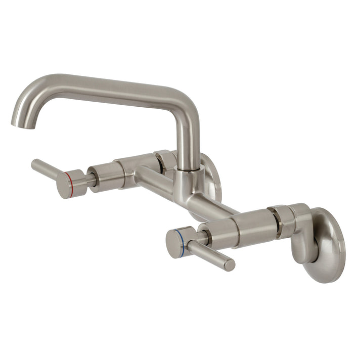 Concord KS823SN Two-Handle 2-Hole Wall Mount Kitchen Faucet, Brushed Nickel