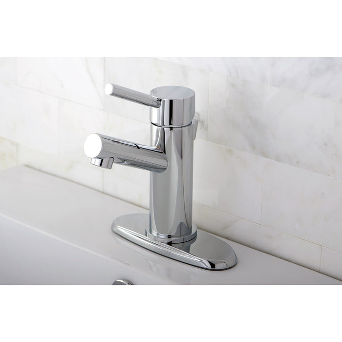 Concord KS8421DL Single-Handle 1-or-3 Hole Deck Mount Bathroom Faucet with Brass Pop-Up, Polished Chrome