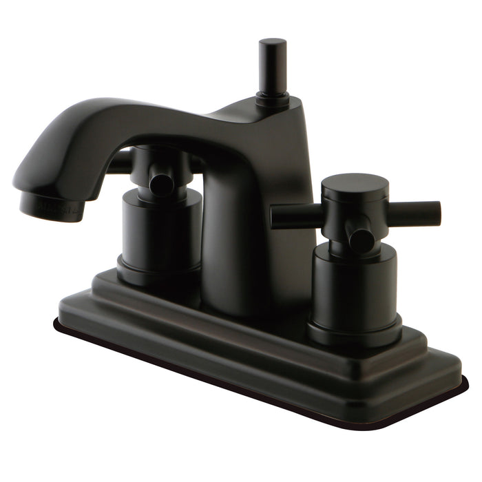 Concord KS8645DX Two-Handle 3-Hole Deck Mount 4" Centerset Bathroom Faucet with Brass Pop-Up, Oil Rubbed Bronze