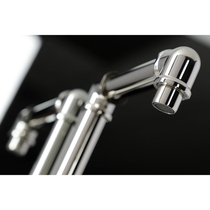 Belknap KSD144RXPN Single-Handle 1-Hole Deck Mount Bathroom Faucet with Push Pop-Up, Polished Nickel