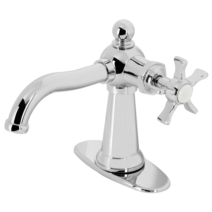 Hamilton KSD3541NX Single-Handle 1-Hole Deck Mount Bathroom Faucet with Push Pop-Up and Deck Plate, Polished Chrome