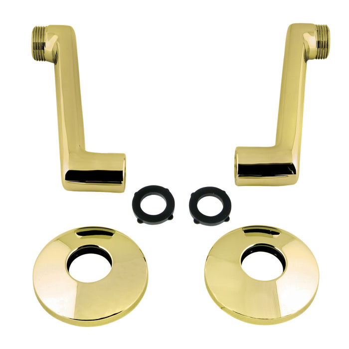 Victorian KSEL243PB 5-3/4 Inch Swivel Elbows for Wall Mount Tub Faucet, Polished Brass