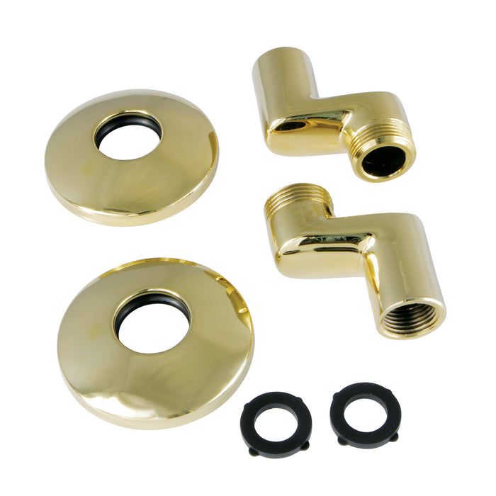 Kingston KSEL265PB Swivel Elbows for Wall Mount Tub Faucet (KS265PB), Polished Brass