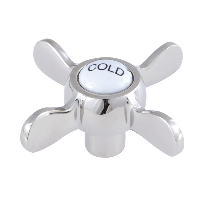 Kingston Essex KSH113PNC Metal Cross Handle (Cold Side), Polished Nickel