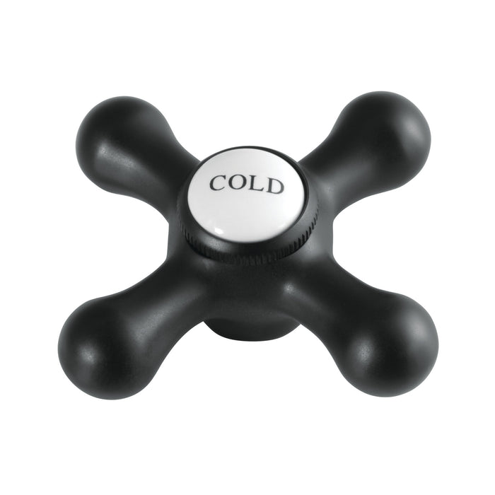 Kingston KSH1160AXC Brass Cross Handle (Cold Side), Matte Black