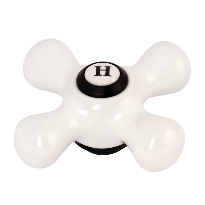 Kingston KSH1160PXH Porcelain Cross Handle (Hot Side), Matte Black