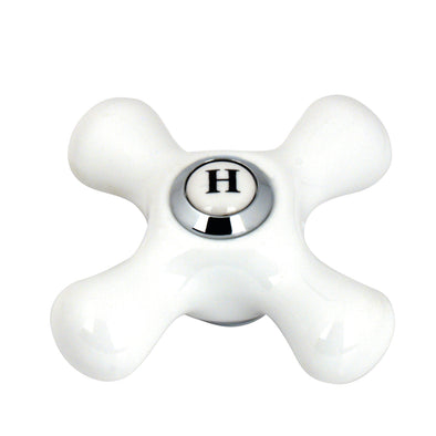Kingston Brass KSH1161PXH Porcelain Cross Handle (Hot Side