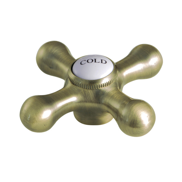 Kingston KSH1163AXC Brass Cross Handle (Cold Side), Antique Brass