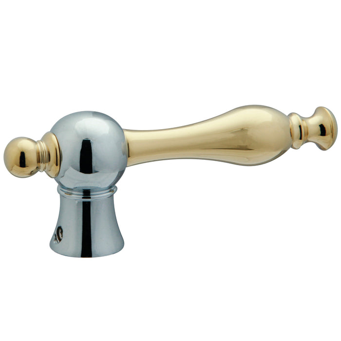 Kingston KSH1164NL Metal Lever Handle, Polished Chrome/Polished Brass