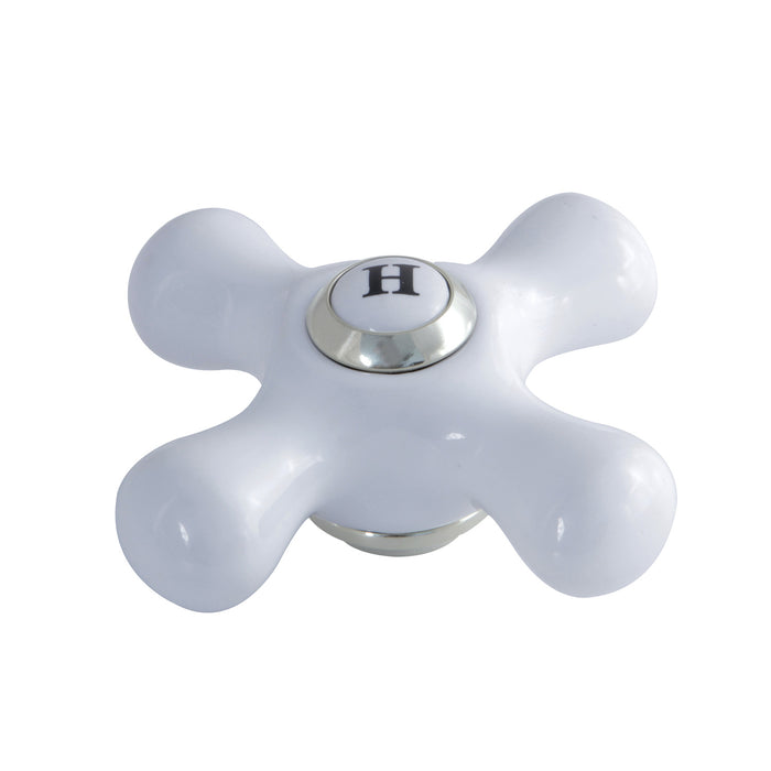 Kingston KSH1166PXH Porcelain Cross Handle (Hot Side), Polished Nickel