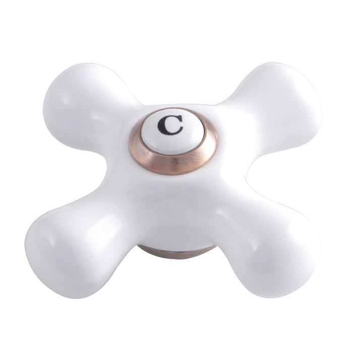 Kingston KSH116PXACC Porcelain Cross Handle (Cold Side), Antique Copper