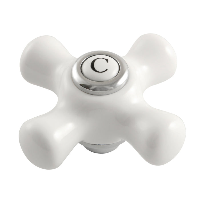 Kingston Kingston KSH266PXC Porcelain Cross Handle (Cold Side), Polished Chrome