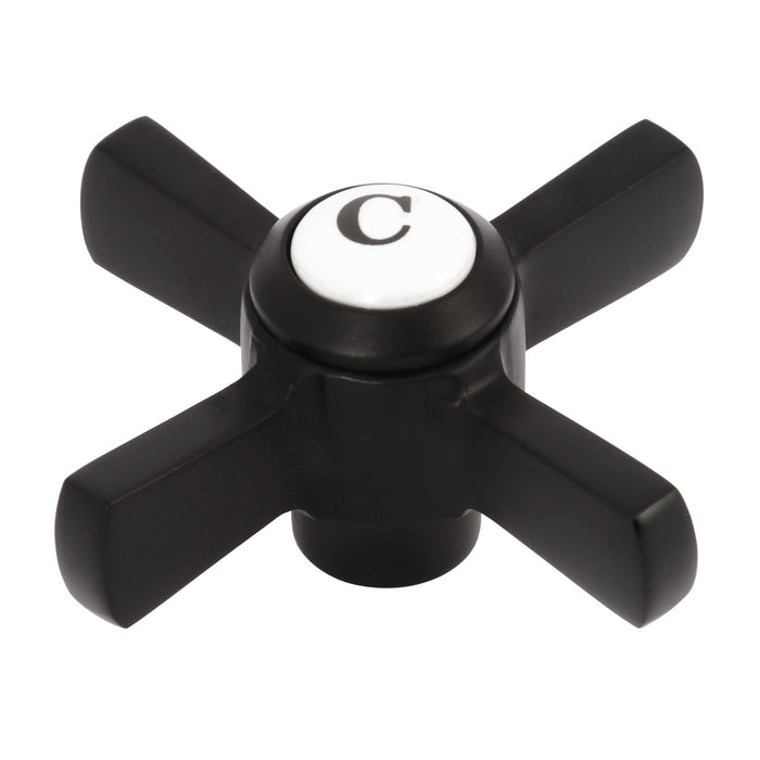 Kingston Millennium KSH2950ZXC Brass Cross Handle (Cold Side), Matte Black