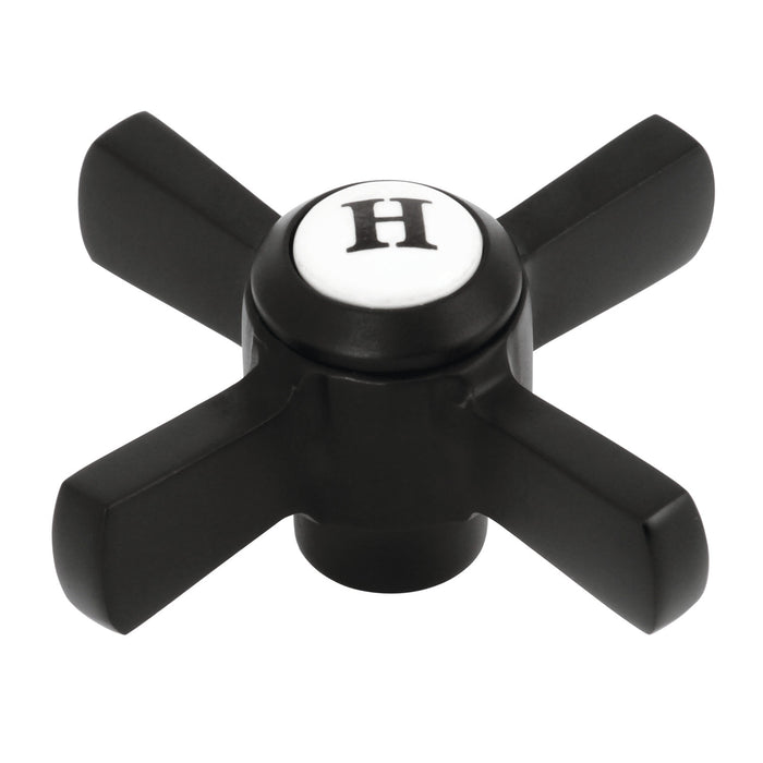Kingston Millennium KSH2950ZXH Brass Cross Handle (Hot Side), Matte Black