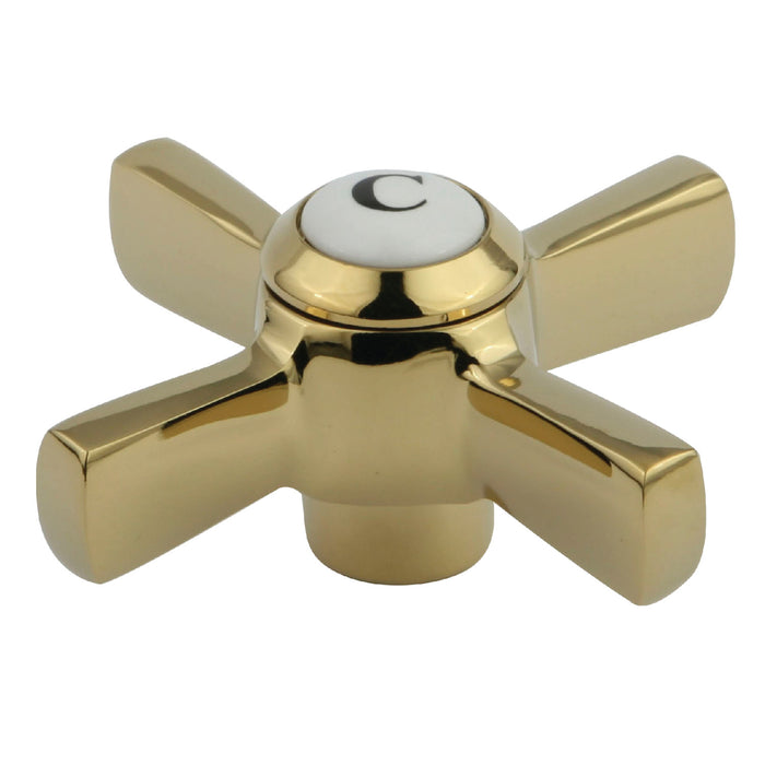 Kingston KSH2952ZXC Brass Cross Handle (Cold Side), Polished Brass