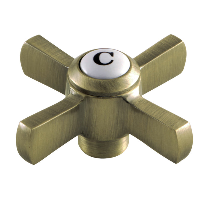Kingston Millennium KSH2953ZXC Brass Cross Handle (Cold Side), Antique Brass